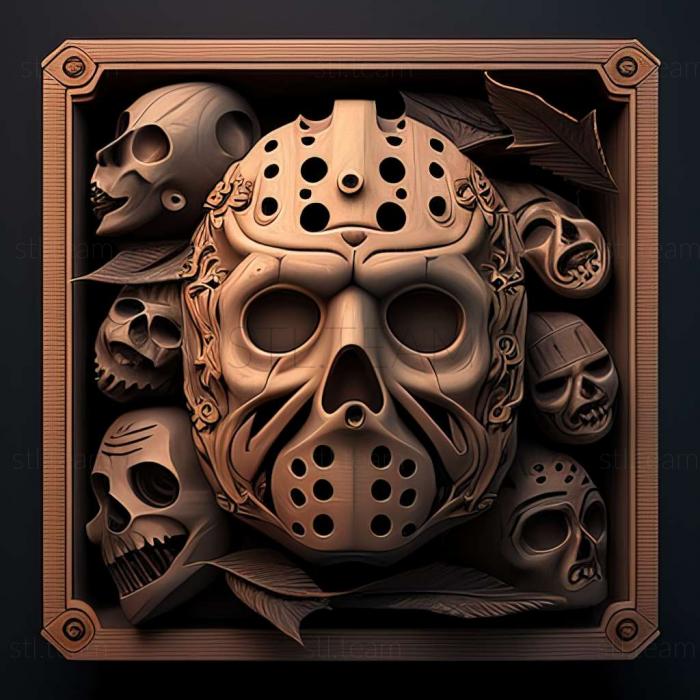 3D model Friday the 13th Killer Puzzle game (STL)